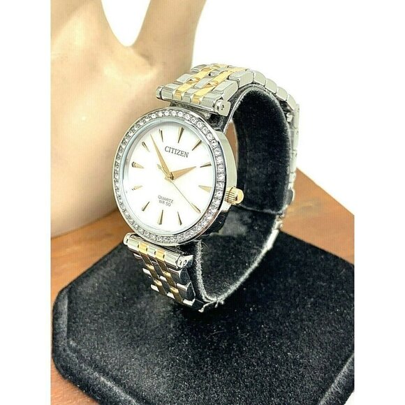 Citizen Women's Watch ER0216-67D Quartz White Mother of Pearl Dial Two Tone - Picture 13 of 13